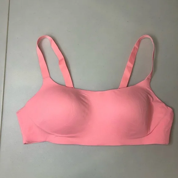 3/$30 Aerie Smoothez Wireless Bra-ish Bralette In Shell Pink Size XL - Picture 3 of 7